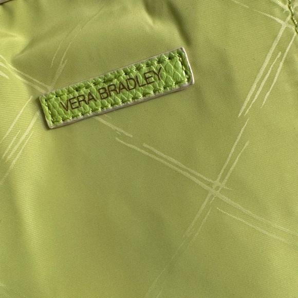 Vera Bradley Lime Green poly satchel crossbody purse Bundle with Vera Blouse - Picture 2 of 14